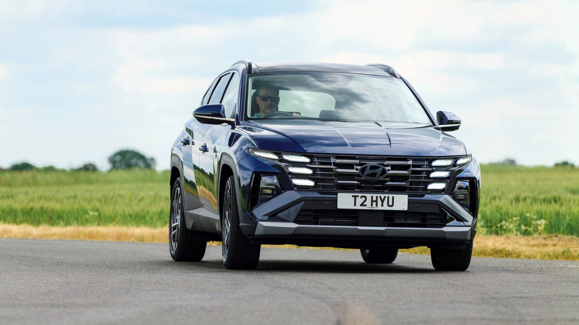 Hyundai Tucson front driving