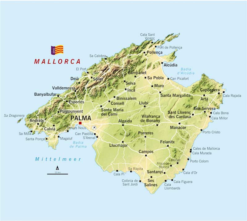 majorca map