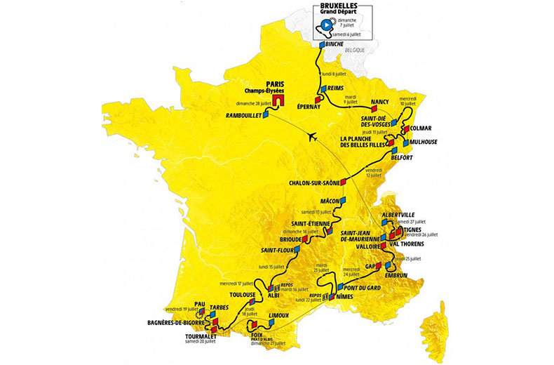 rac tour de france guide