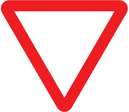 triangle road sign